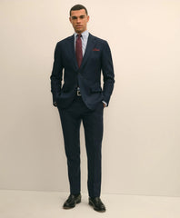 Brooks Brothers Explorer Collection Slim Fit Wool Overcheck Suit Pants | Brooks Brothers