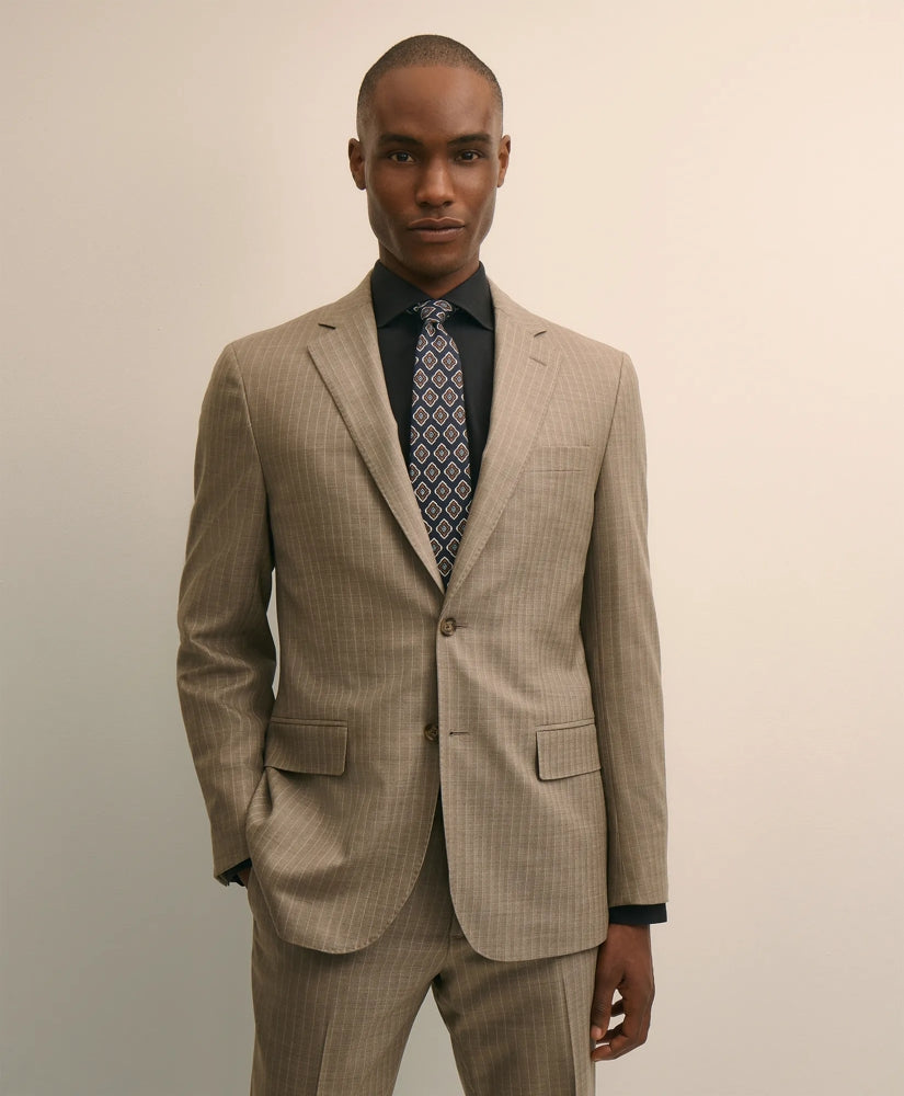 Brooks Brothers Explorer Collection Slim Fit Wool Stripe Suit Jacket | Brooks Brothers