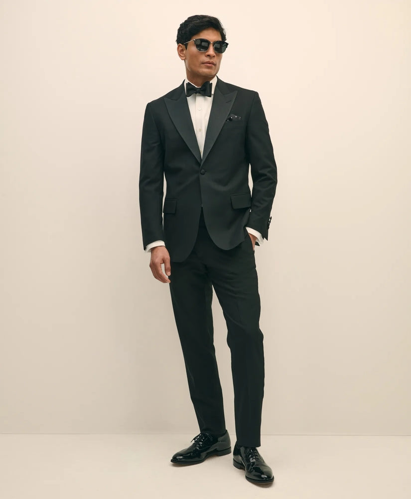 Brooks Brothers Explorer Collection Slim Fit Wool Tuxedo Pants | Brooks Brothers