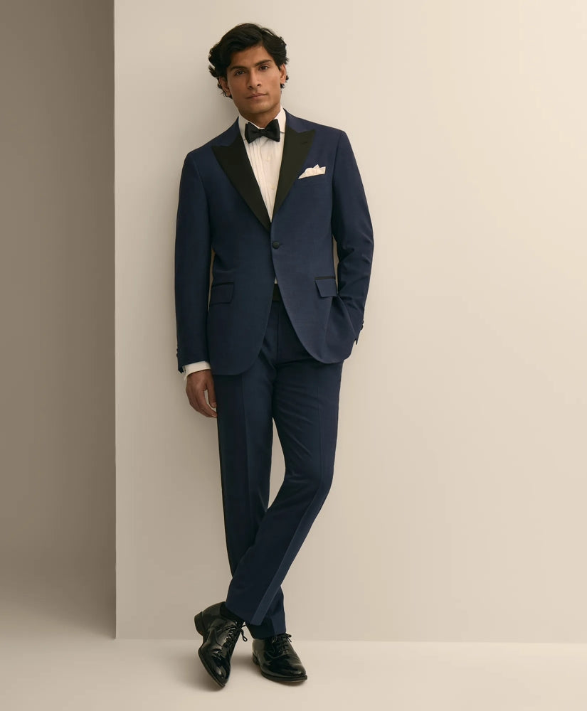 Brooks Brothers Explorer Collection Slim Fit Wool Tuxedo Pants | Brooks Brothers