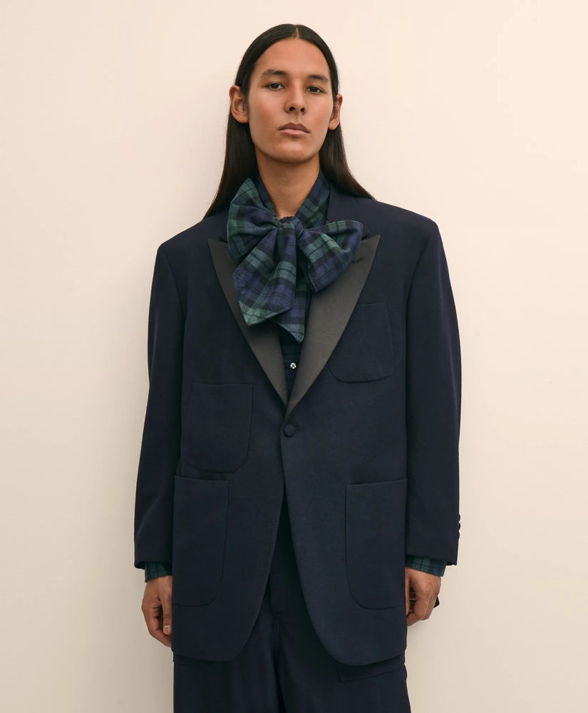 Brooks Brothers X Engineered Garments Wool Serge Oversized Dinner Jacket | Brooks Brothers