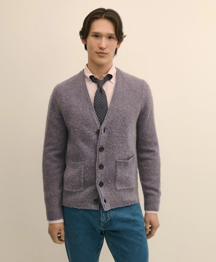 Brushed Wool Cardigan | Brooks Brothers