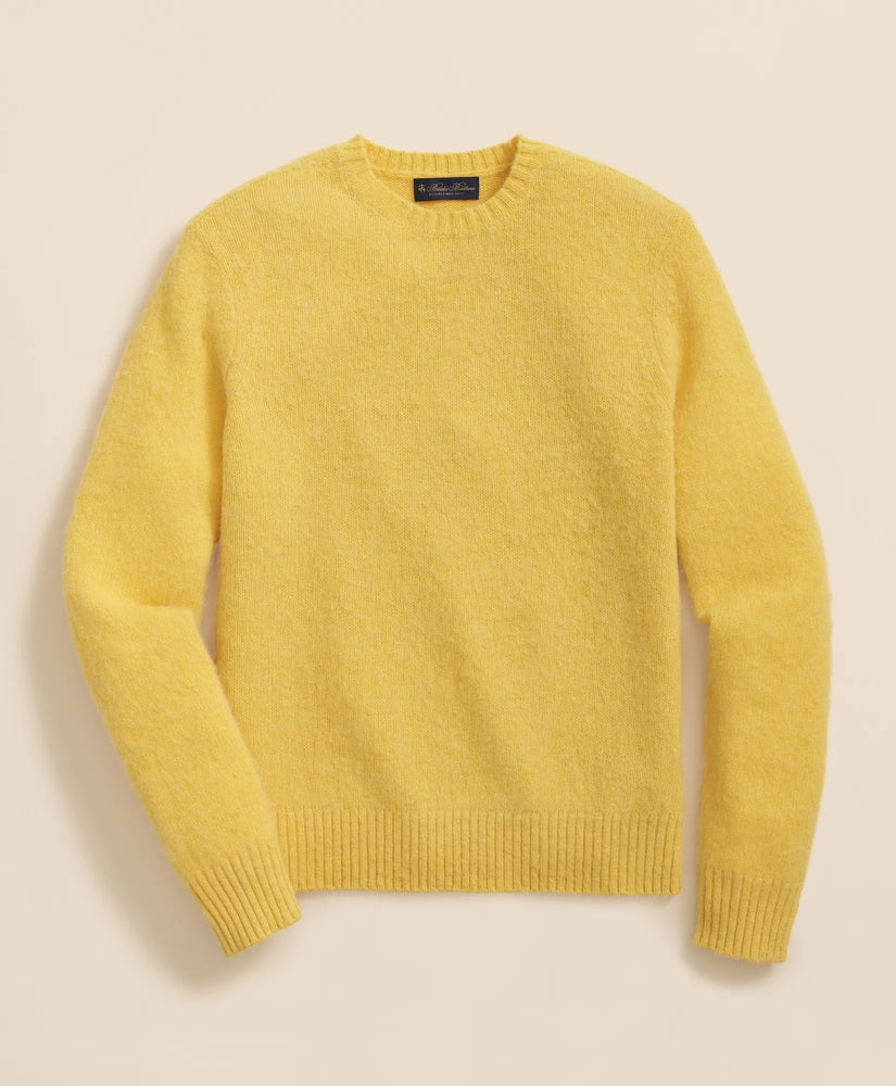 Brushed Wool Crewneck Sweater | Brooks Brothers