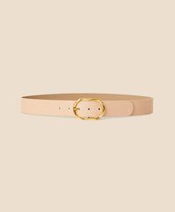 B-Low the Belt Gold-Tone & Leather Twisted Buckle Belt | Brooks Brothers