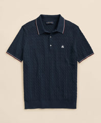 Cable Knit Archive Tennis Polo in Supima | Brooks Brothers