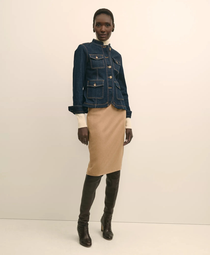 Camel Hair Pencil Skirt | Brooks Brothers