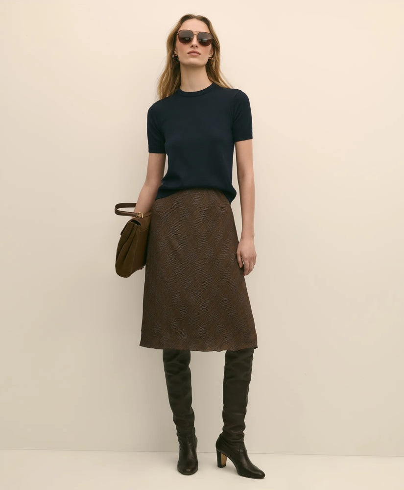 Chiffon Plaid Skirt | Brooks Brothers