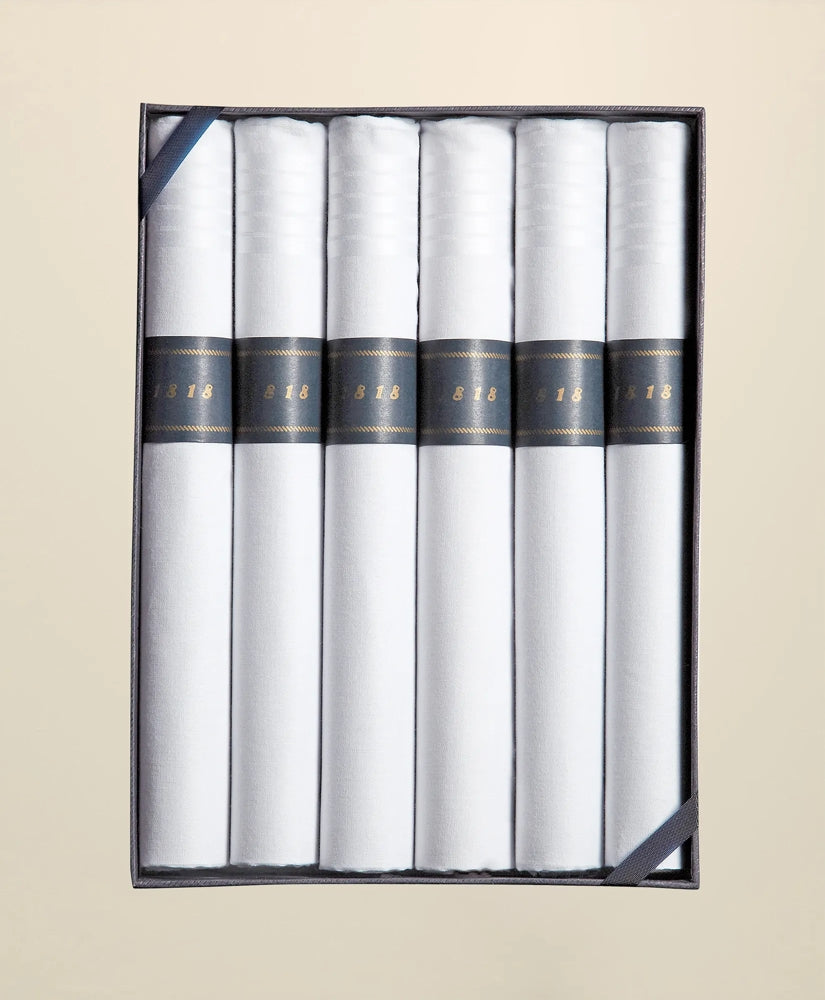 Cigar-Rolled Handkerchiefs-Set of 6 | Brooks Brothers