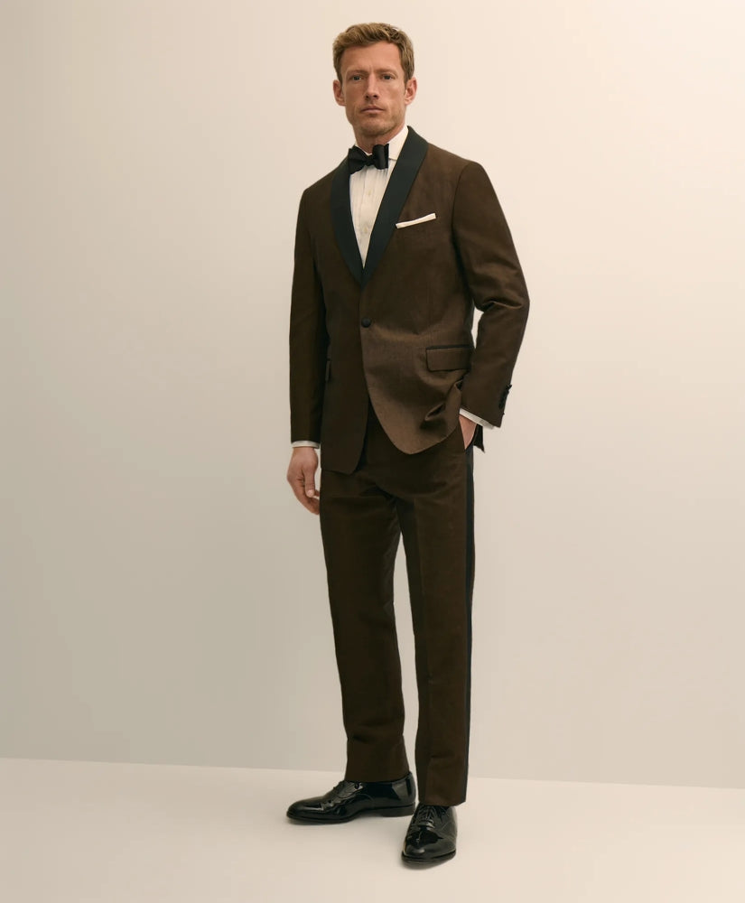 Classic Fit Cotton-Linen 1818 Shawl Collar Tuxedo | Brooks Brothers