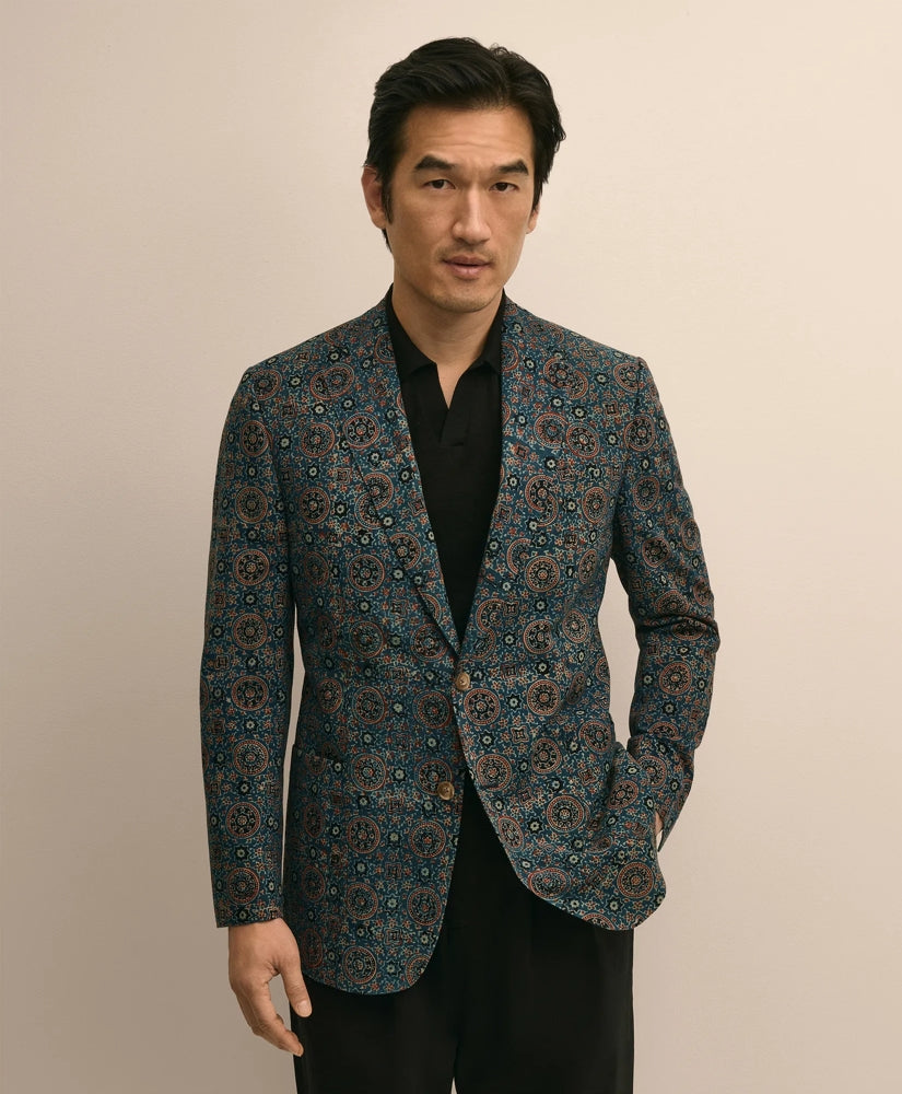 Classic Fit Cotton Medallion Mosaic Sport Coat | Brooks Brothers
