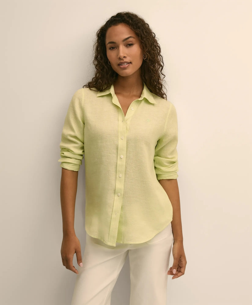 Classic Fit Linen Shirt | Brooks Brothers
