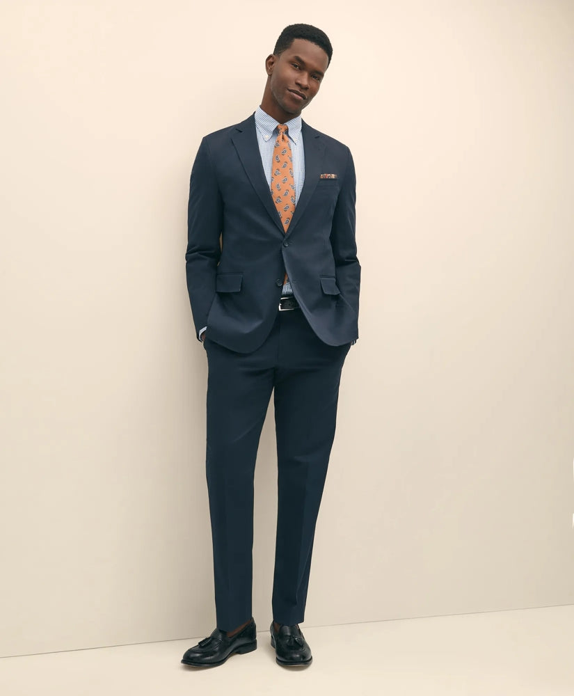 Classic Fit Stretch Cotton Suit Pants | Brooks Brothers