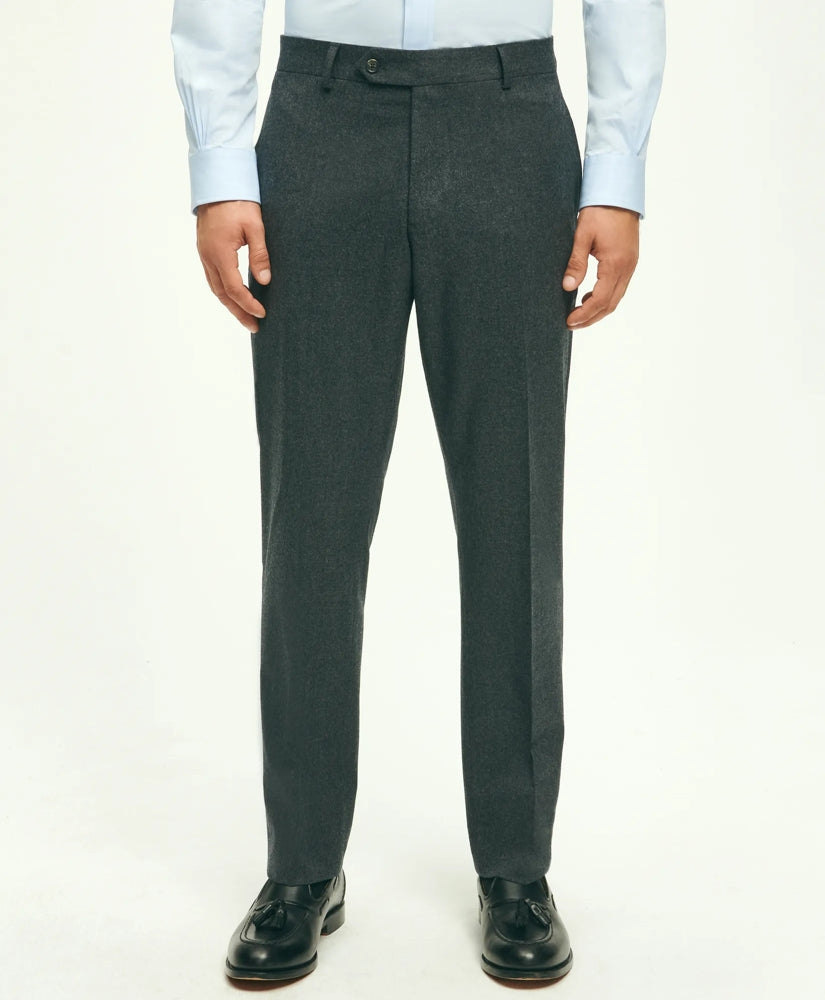 Classic Fit Wool Flannel Dress Pants | Brooks Brothers
