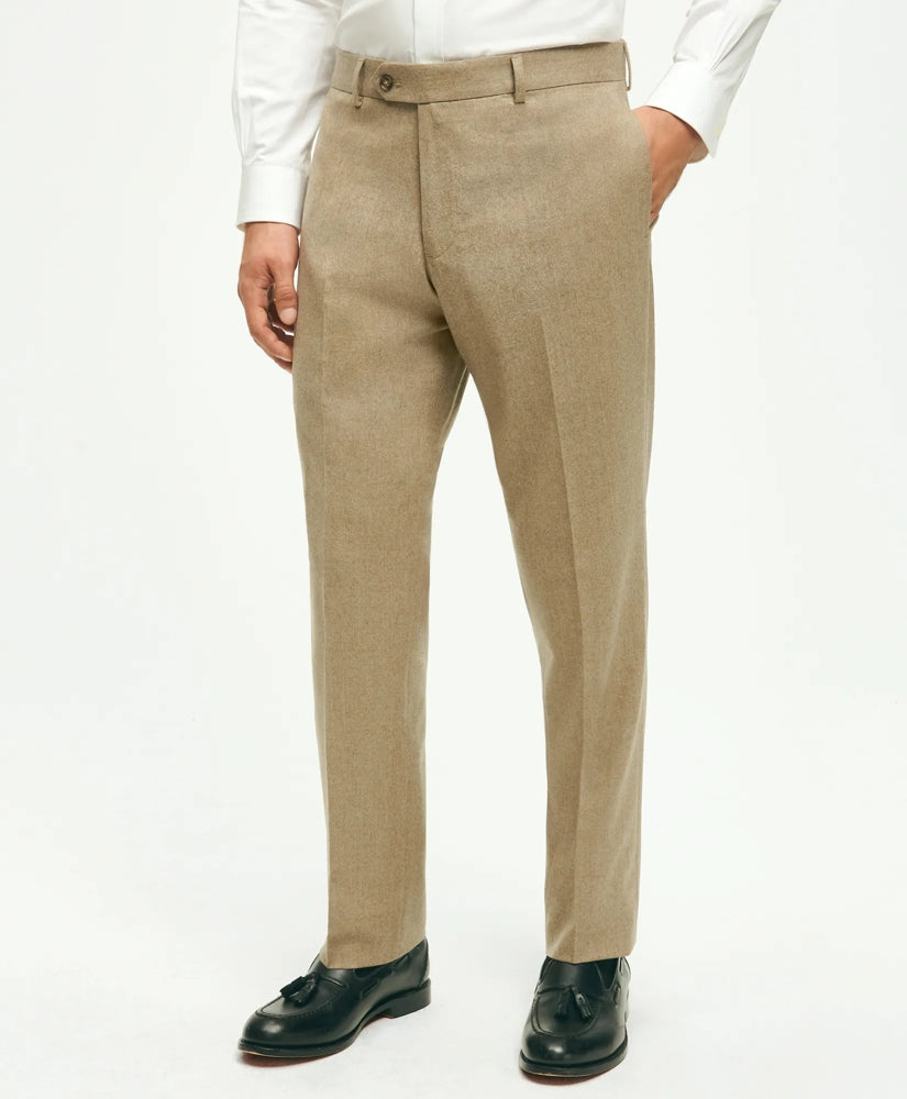 Classic Fit Wool Flannel Dress Pants | Brooks Brothers