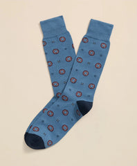 Cotton-Blend Foulard Socks | Brooks Brothers