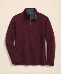 Cotton Blend Pique Quarter-Zip | Brooks Brothers