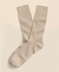 Cotton Blend Ribbed Crew Socks | Brooks Brothers