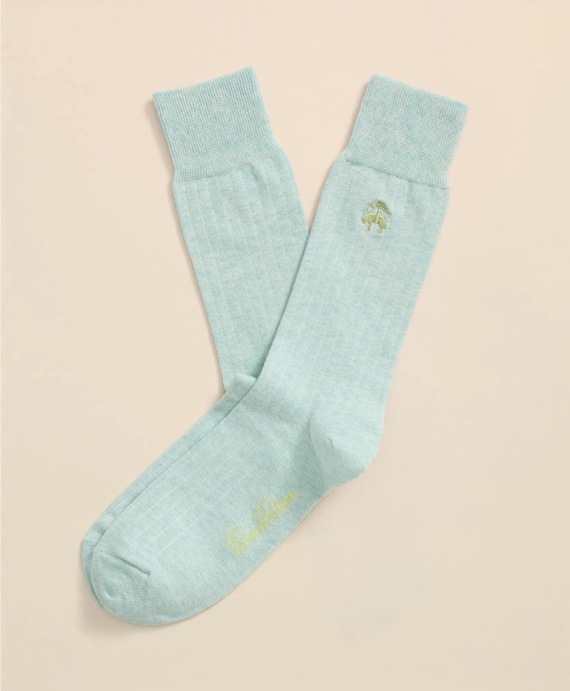 Cotton Blend Ribbed Socks | Brooks Brothers