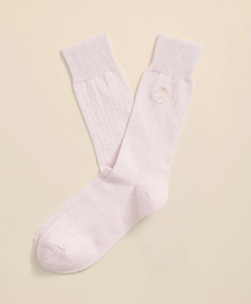 Cotton Blend Ribbed Socks | Brooks Brothers
