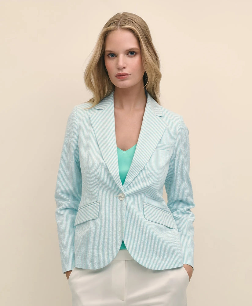 Cotton Blend Seersucker Jacket | Brooks Brothers