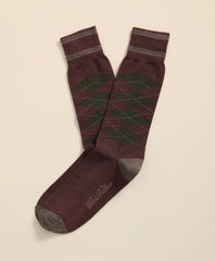 Cotton-Blend Tipped Argyle Socks | Brooks Brothers