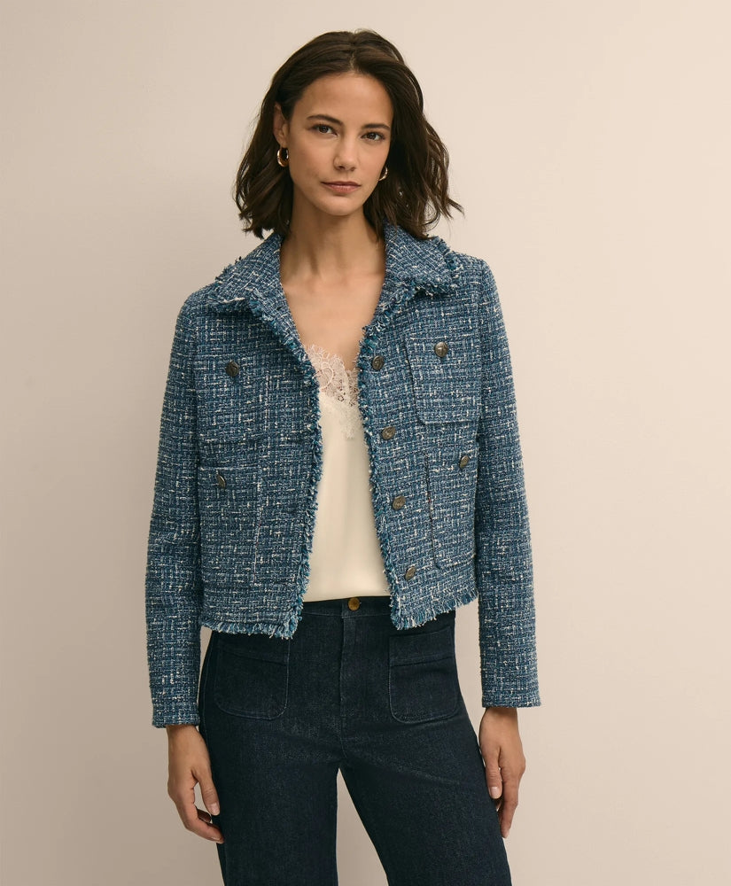 Cotton Blend Tweed Jacket | Brooks Brothers