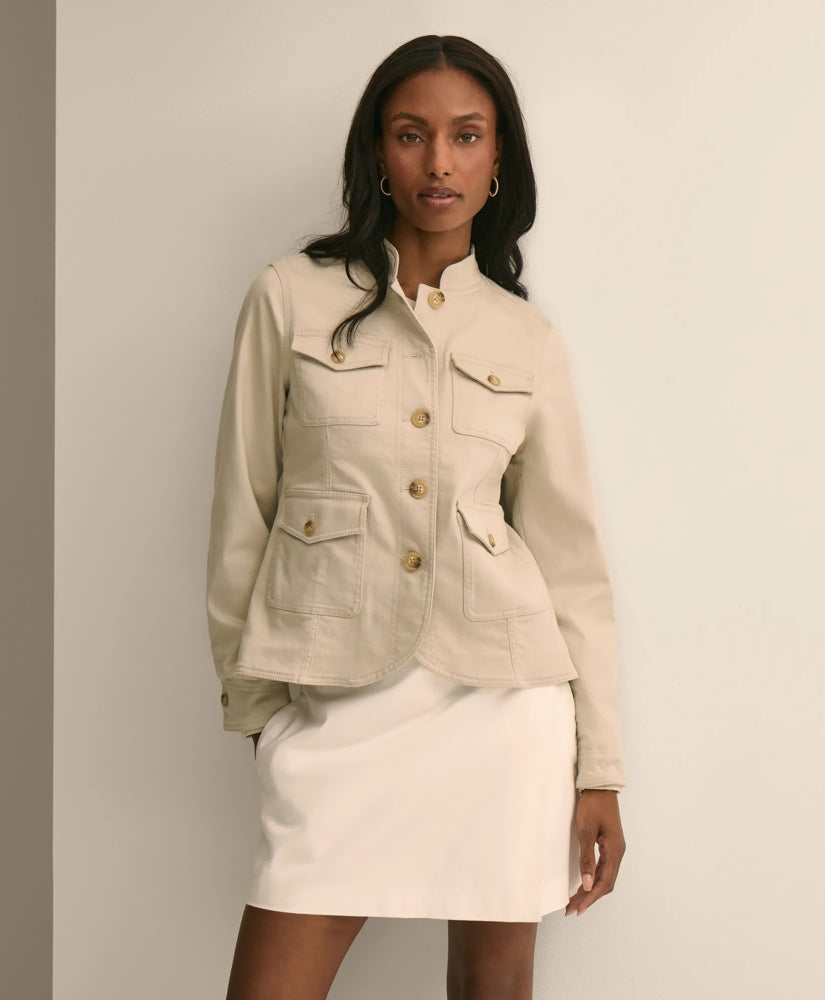 Cotton Blend Twill Jacket | Brooks Brothers