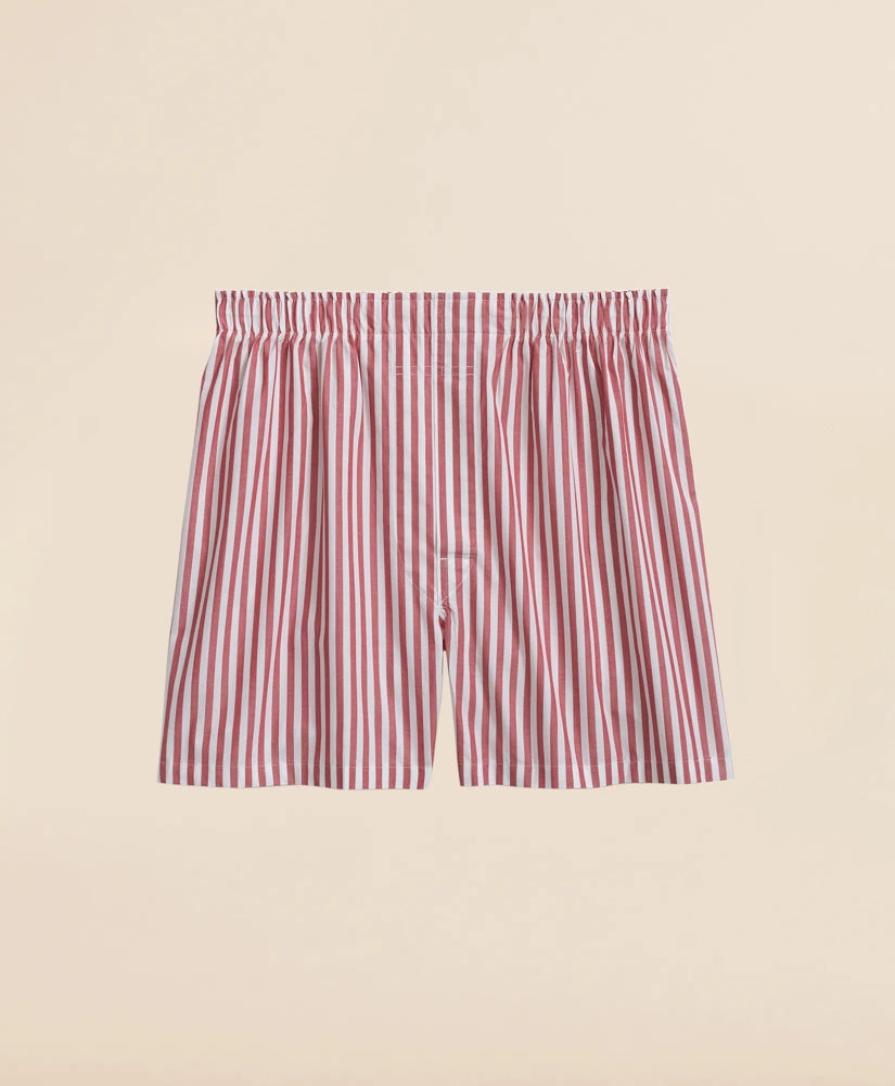 Cotton Broadcloth Butcher-Stripe Boxers | Brooks Brothers