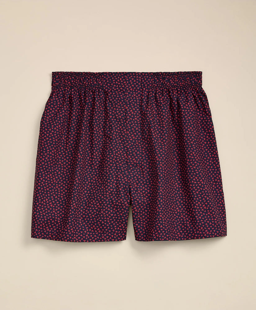 Cotton Broadcloth Heart Boxers | Brooks Brothers