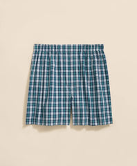Cotton Broadcloth Plaid Boxers | Brooks Brothers