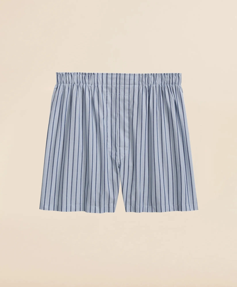 Cotton Broadcloth Striped Boxers | Brooks Brothers