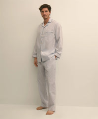Cotton Broadcloth Stripe Pajamas | Brooks Brothers