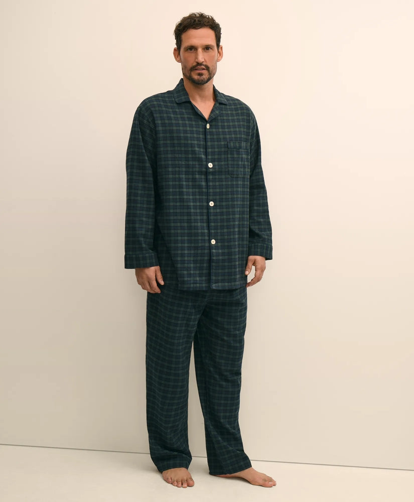 Cotton Flannel Tartan Pajamas | Brooks Brothers