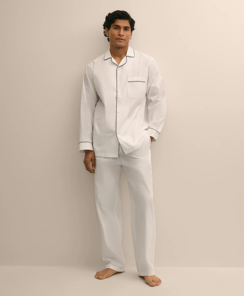 Cotton Broadcloth Pajamas | Brooks Brothers