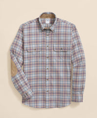 Cotton-Cashmere Flannel Plaid Sport Shirt | Brooks Brothers