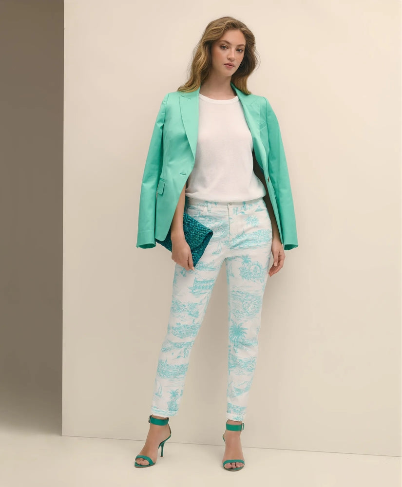 Cotton Dobby Bermuda Toile 5-Pocket Pants | Brooks Brothers