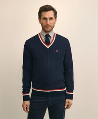Cotton Lightweight Tennis Sweater | Brooks Brothers