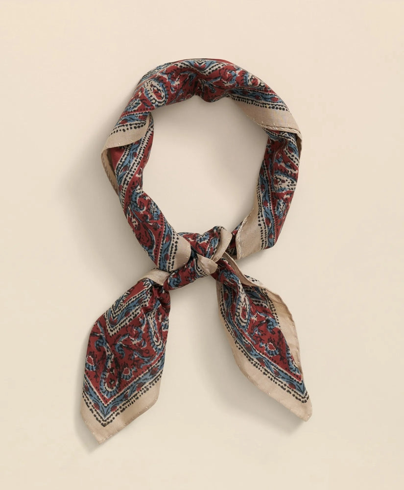 Cotton Medallion Print Neckerchief | Brooks Brothers