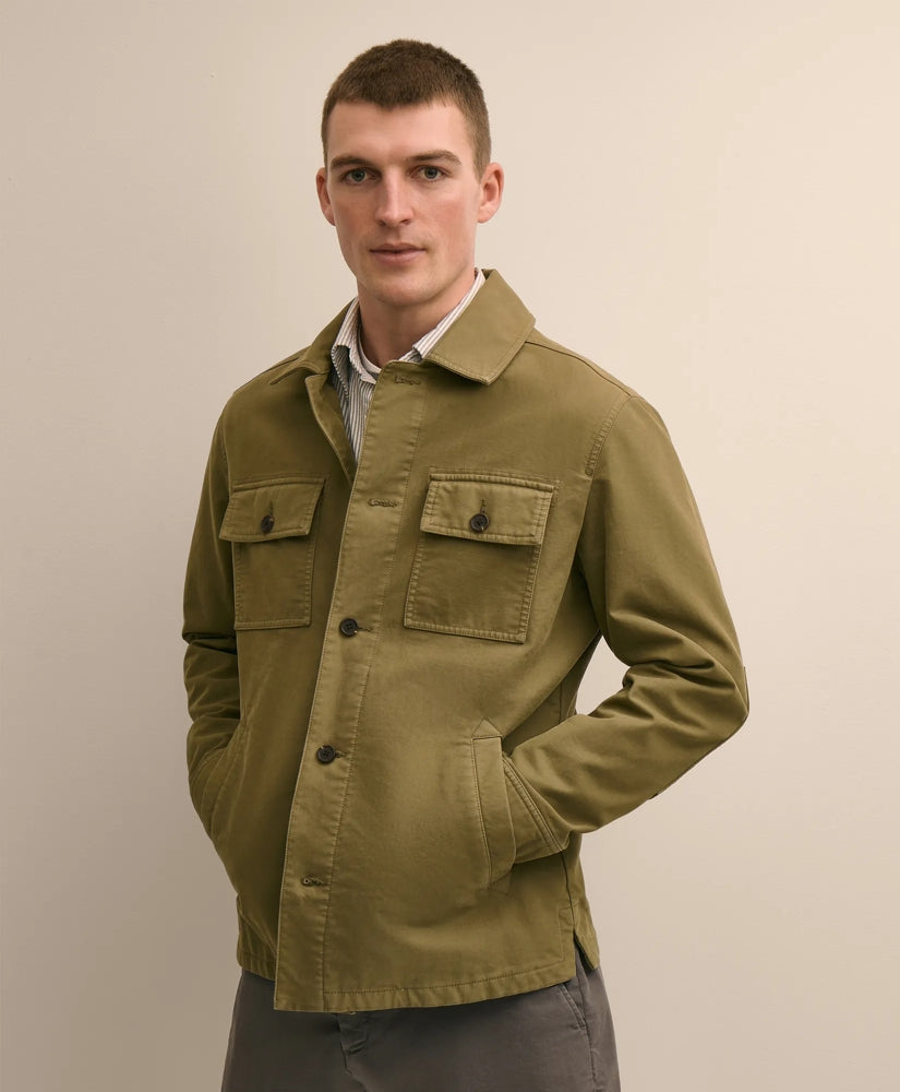 Cotton Military Shirt Jacket | Brooks Brothers