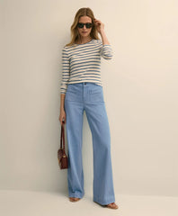 Cotton-Modal Blend Mariner Stripe Long-Sleeve T-Shirt | Brooks Brothers