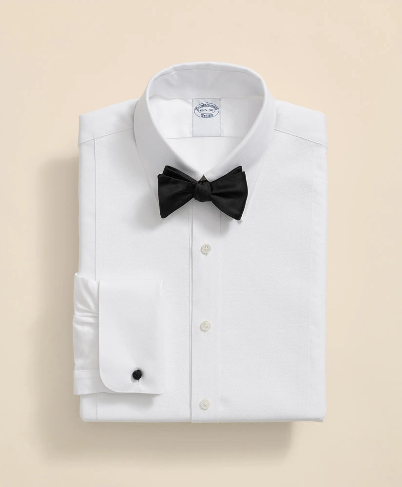Cotton Oxford Button-Down Collar, Pique Bib Tuxedo Shirt | Brooks Brothers