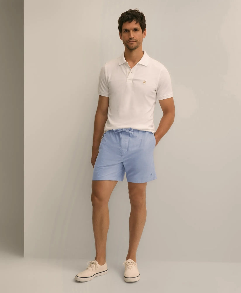 Cotton Oxford Lounge Shorts | Brooks Brothers