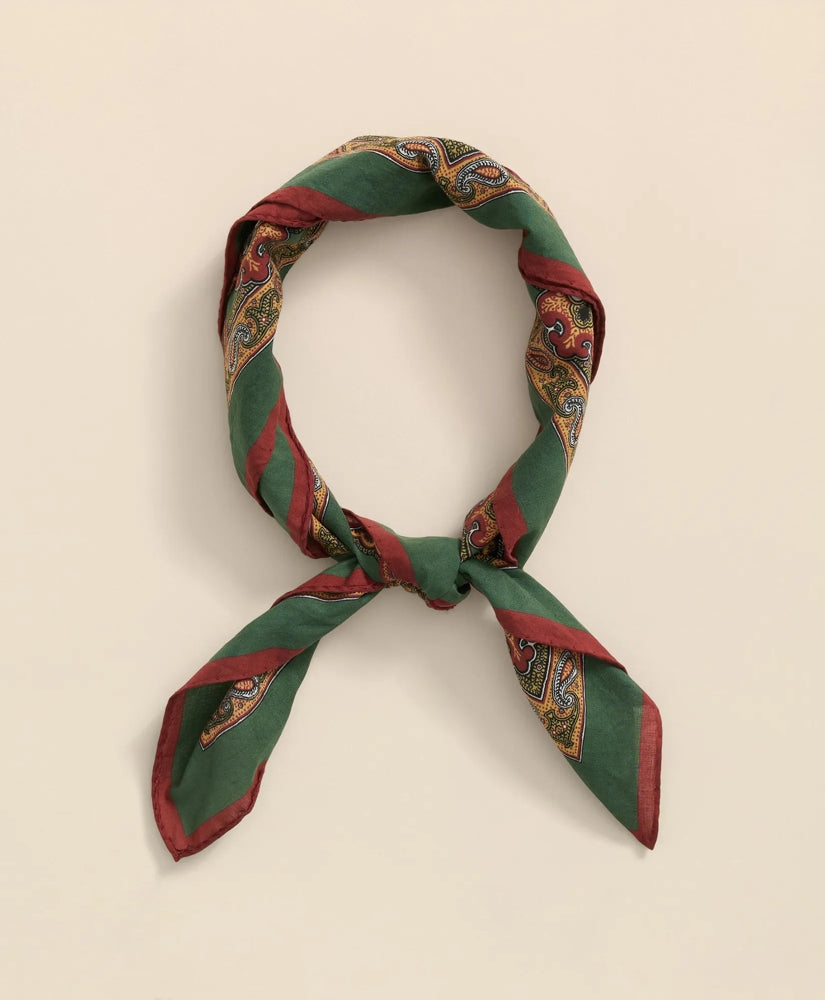 Cotton Paisley Foulard Print Neckerchief | Brooks Brothers
