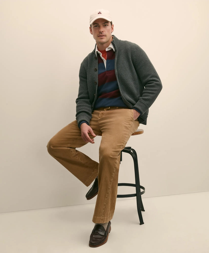 Cotton Relaxed Garment Dyed Corduroy Chino Pants | Brooks Brothers