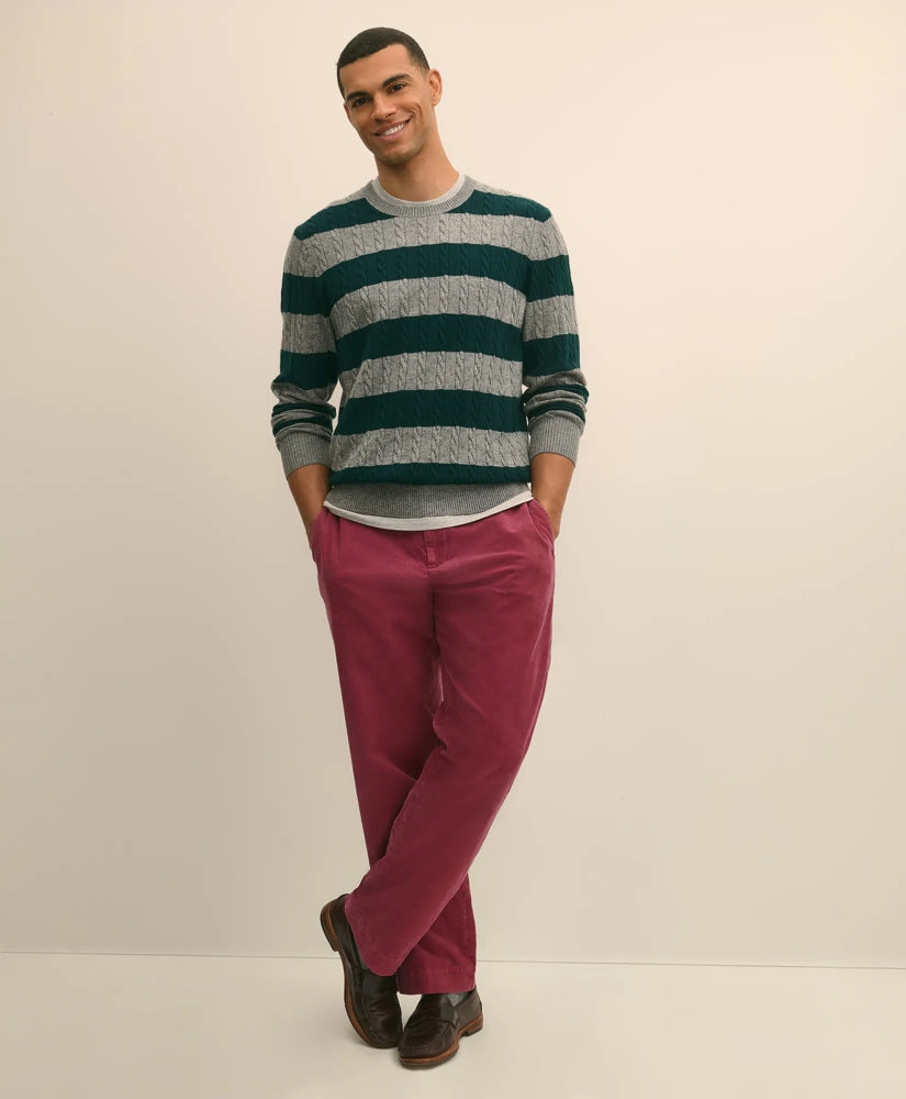 Cotton Relaxed Garment Dyed Corduroy Chino Pants | Brooks Brothers