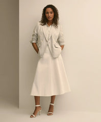 Cotton Sateen A-Line Skirt | Brooks Brothers