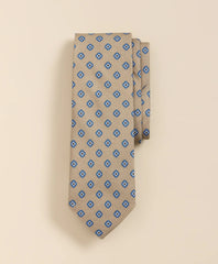Cotton-Silk Square Flower Tie | Brooks Brothers