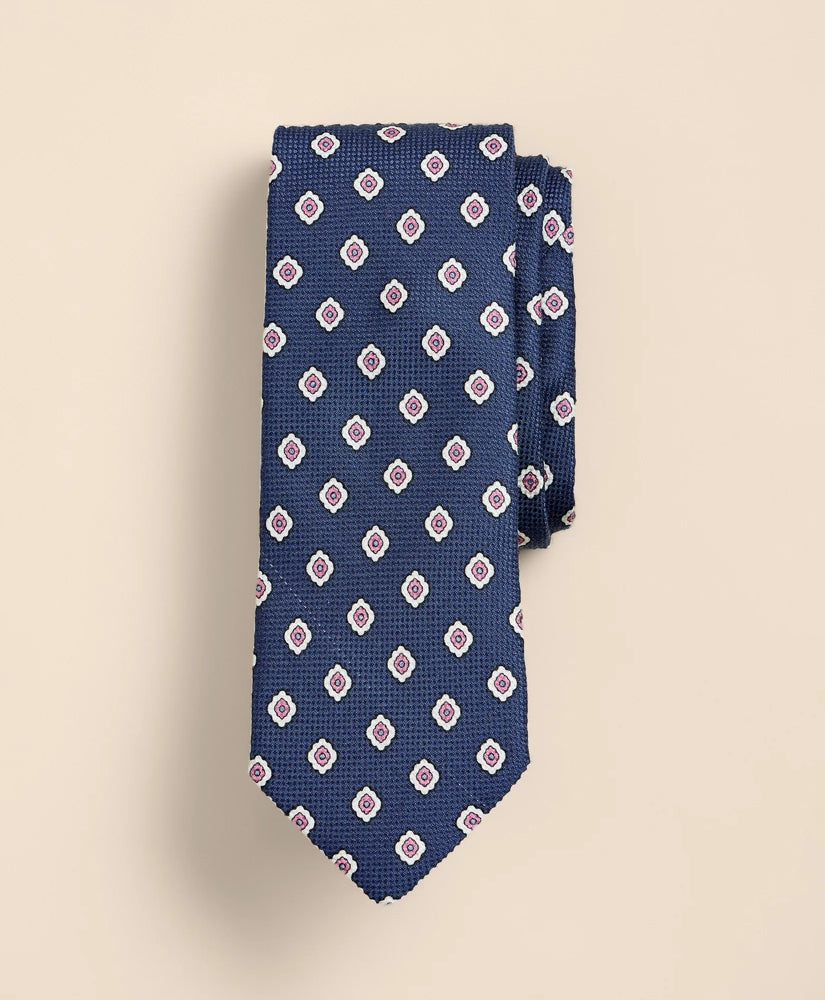 Cotton-Silk Stamp Tie | Brooks Brothers