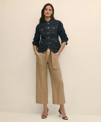 Belted Wide-Leg Utility Pants | Brooks Brothers