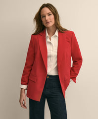 Crepe Relaxed-Fit Jacket | Brooks Brothers